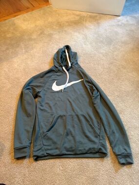 Nike Men’s Teal Hoodie with White Swoosh